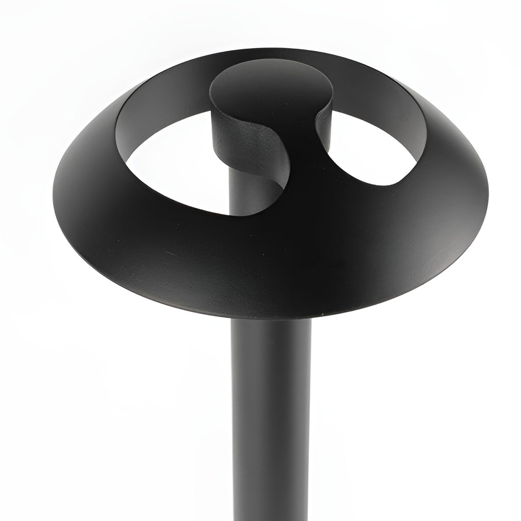 Mushroom Shaped LED Waterproof Black Modern Outdoor Lawn Light Path Lights