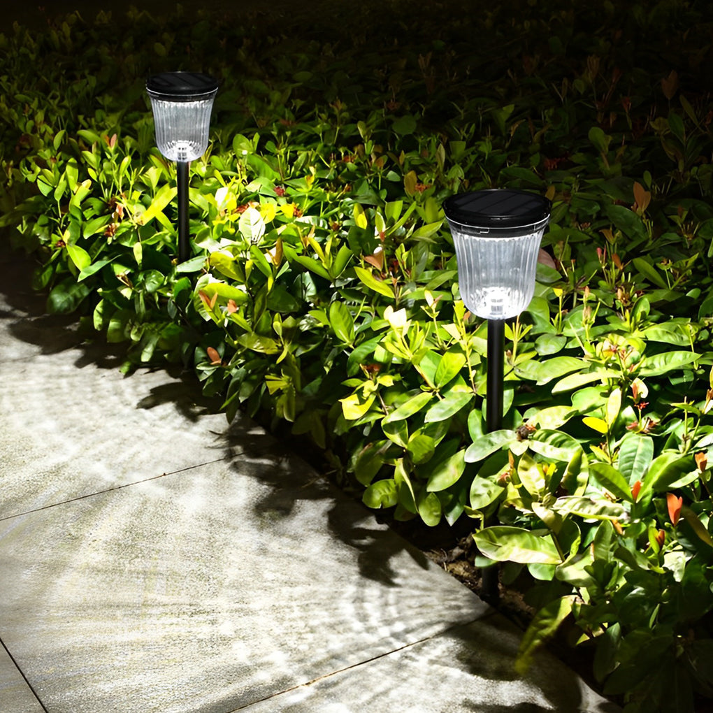 2Pcs Round Waterproof LED Intelligent Motion Sensor Solar Lawn Lights