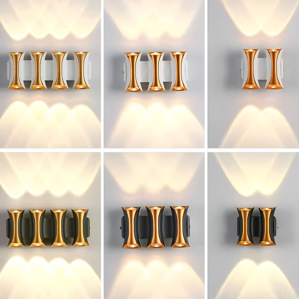 Waterproof Up and Down Lights LED Modern Outdoor Wall Sconce Lighting