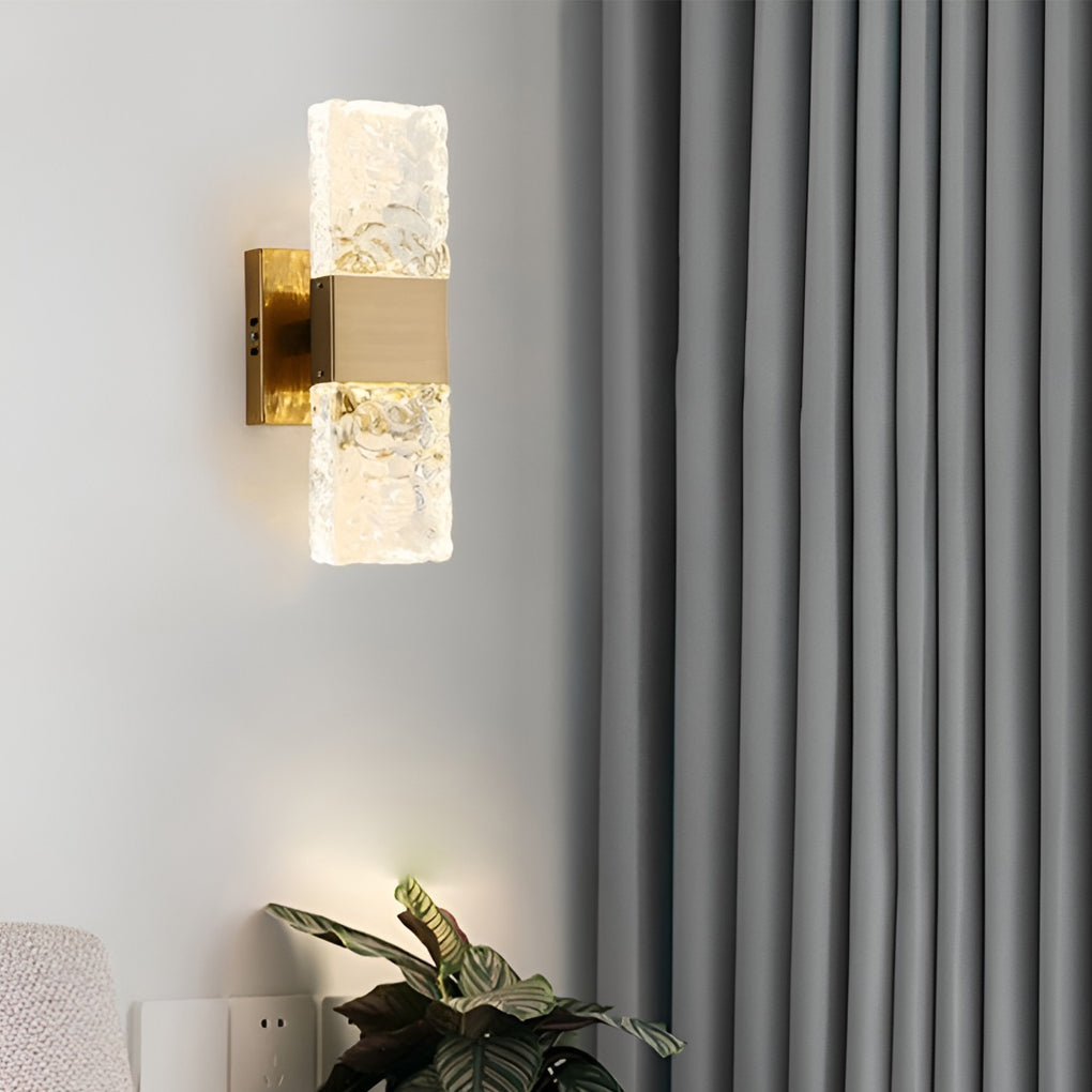 [Clearance Sale] Creative Crystal Up and Down Lights LED Electroplated Modern Wall Sconces