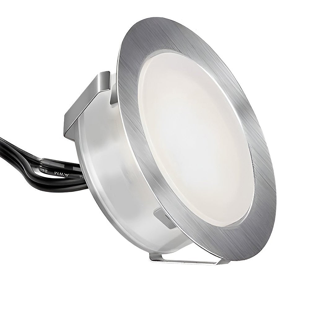 White Stainless Steel 1.5W LED Deck Step In-ground Well Lights