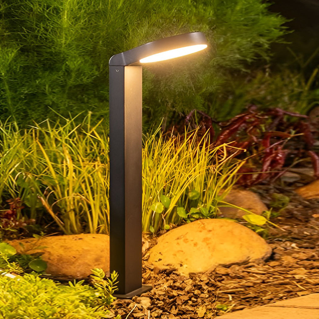 Spoon-shaped Waterproof 18W LED Black Modern Wall Lamp Pathway Lights