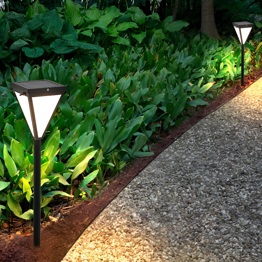 Outdoor Waterproof 2.6w LED Modern Solar Pathway Lights Post Lights