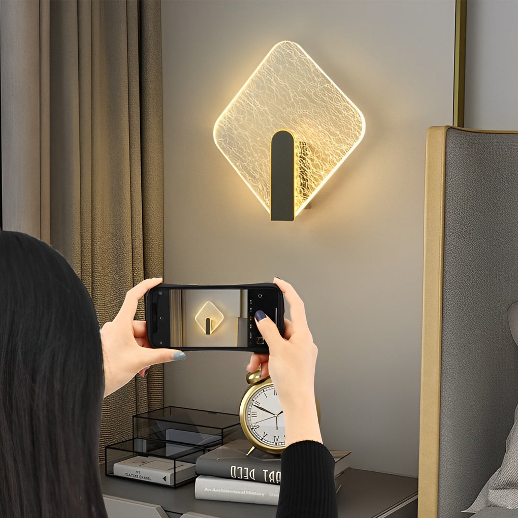 Minimalist Round Square LED Creative Modern Wall Lamp Bedside Lights