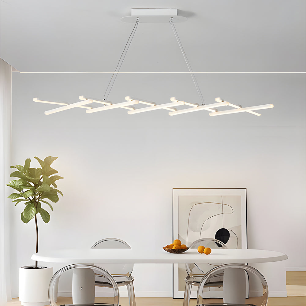 Retractable Strips Creative Dimmable with Remote Control LED Pendant Lights