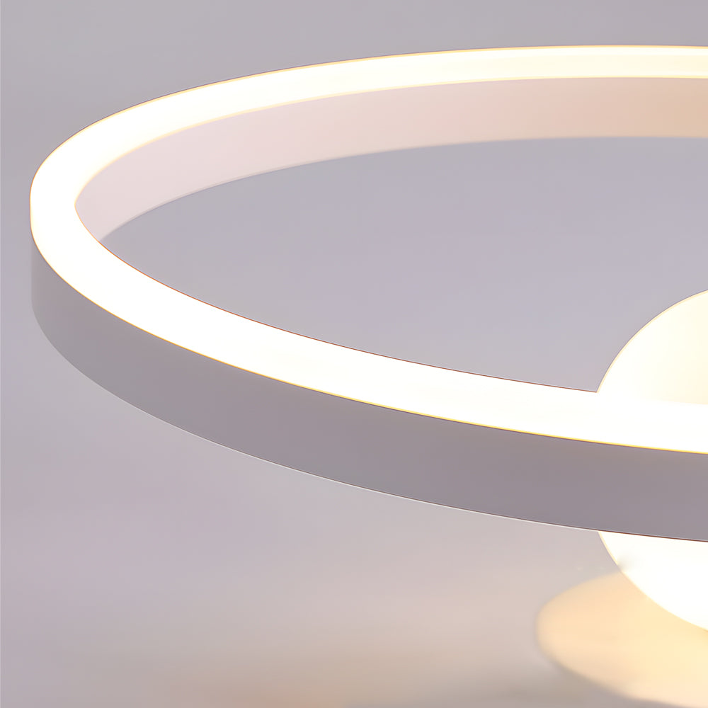 Round Minimalist Ball 3 Step Dimming Creative Modern Ceiling Lights Fixture