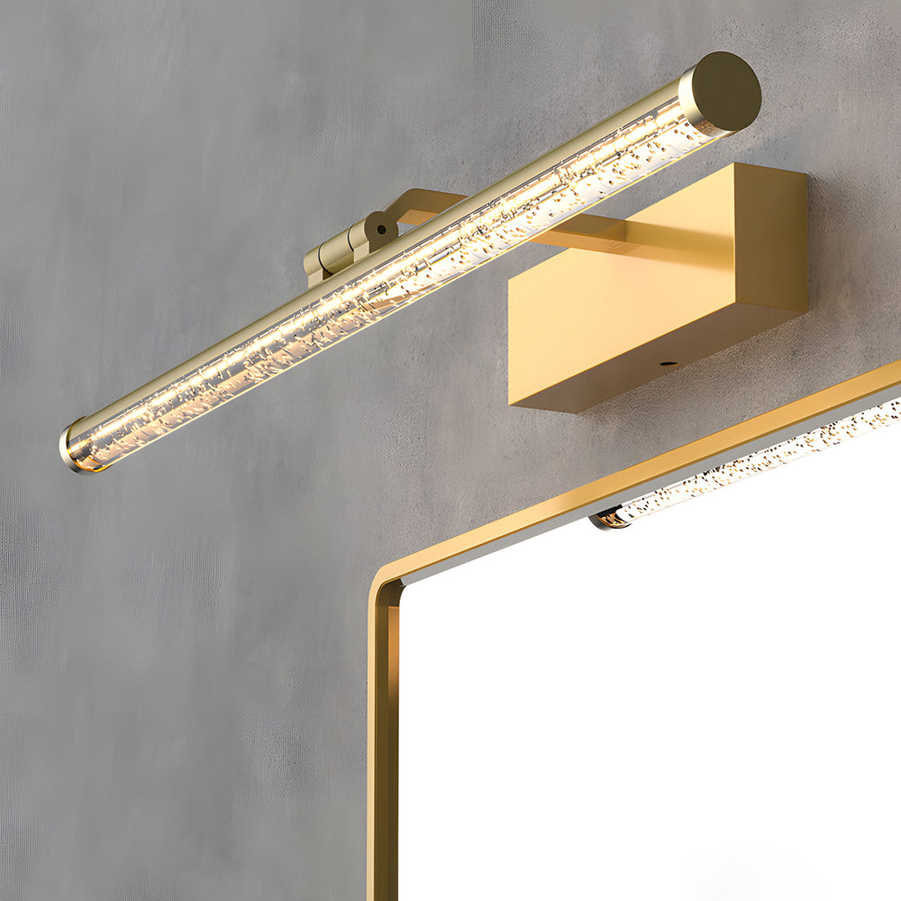 Rotatable Seeded Acrylic LED Bathroom Vanity Light Dimmable Modern Bath Bar