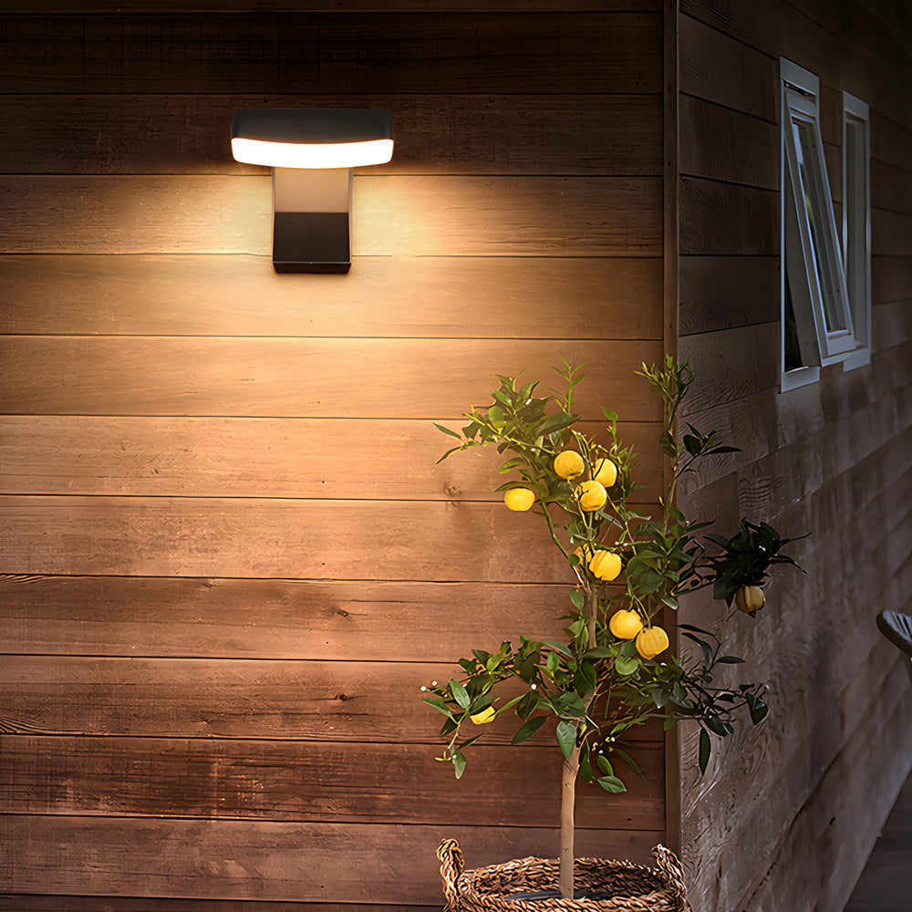 Black Motion Sensor Outdoor Wall Light - Rotatable