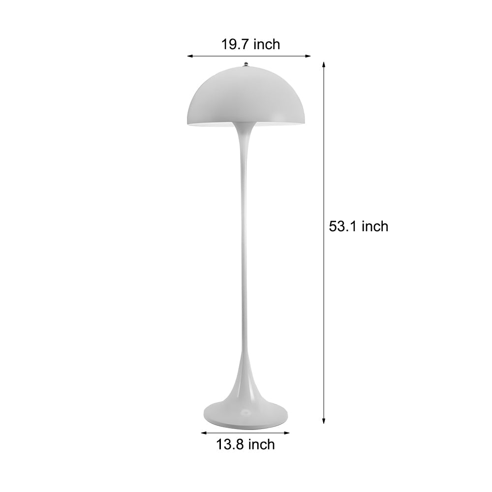 Downlight Modern White Dimmable Mushroom Dome Floor Lamp