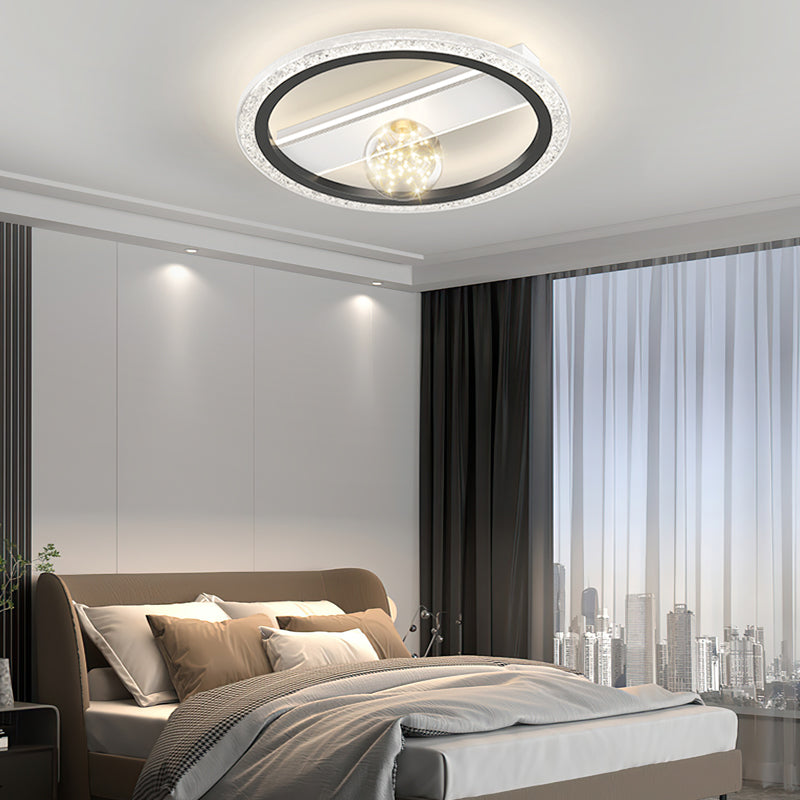 Round Square Rectangular Dimmable LED Ball Decor Modern Ceiling Lights