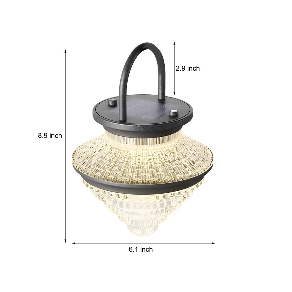 Waterproof Portable 3 Step Dimming USB Charging Solar Outdoor Lanterns