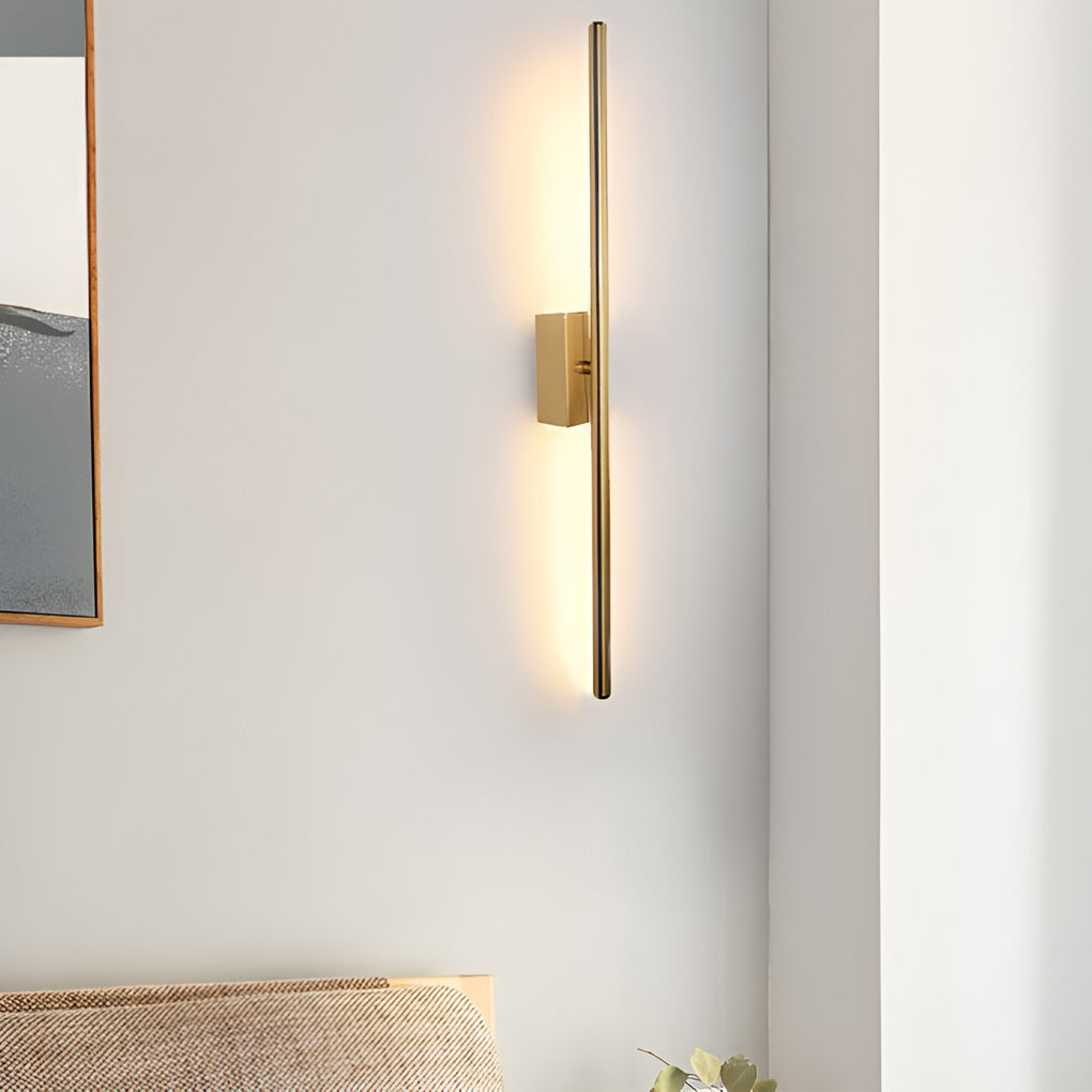 Electroplated Metal Strip LED Modern Wall Sconce Lighting Wall Lamp