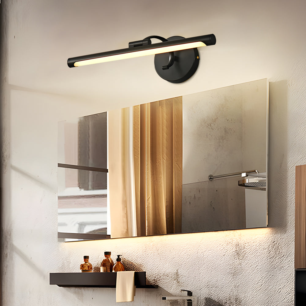 Sleek Rotatable Copper LED Bathroom Vanity Light Over Mirror Bath Bar