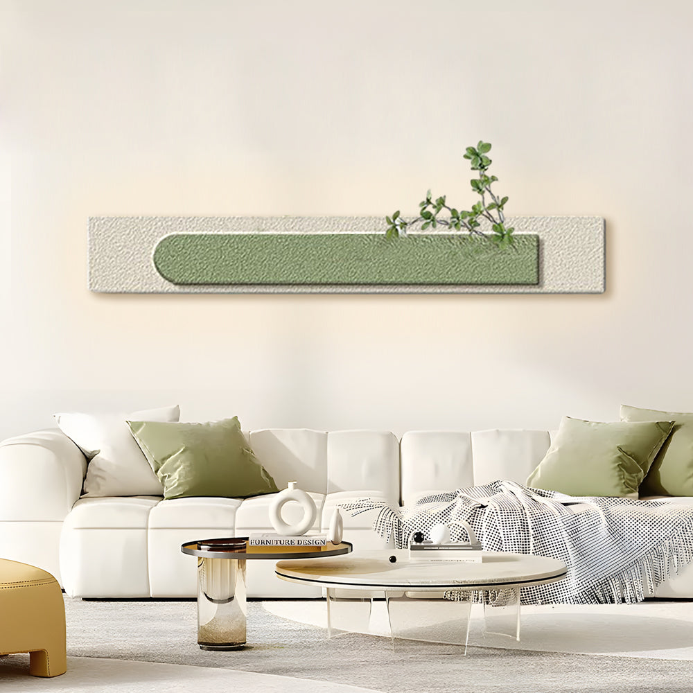 Rectangular Three-Dimensional Sandstone USB Remote LED Wall Lamp Painting