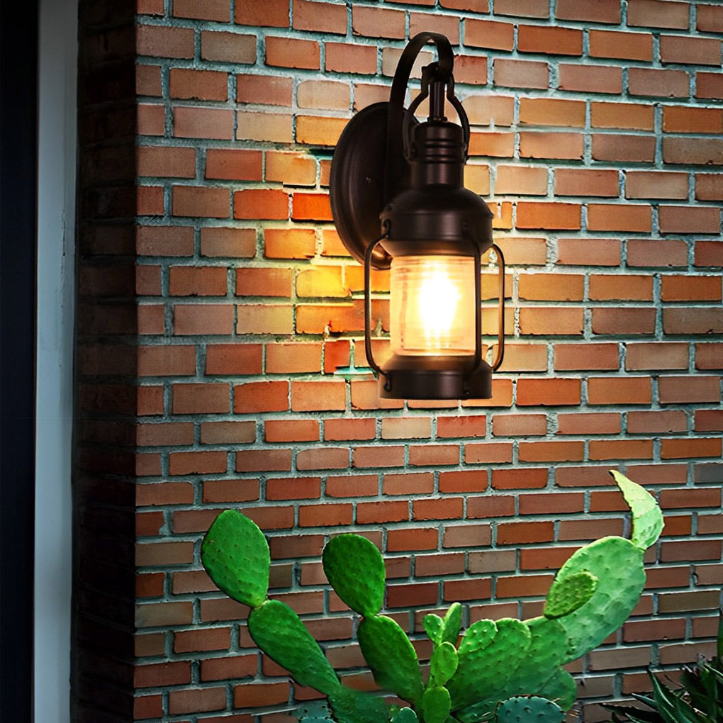 Antique Lantern Aluminum Waterproof LED Outdoor Wall Lamp Lawn Lights