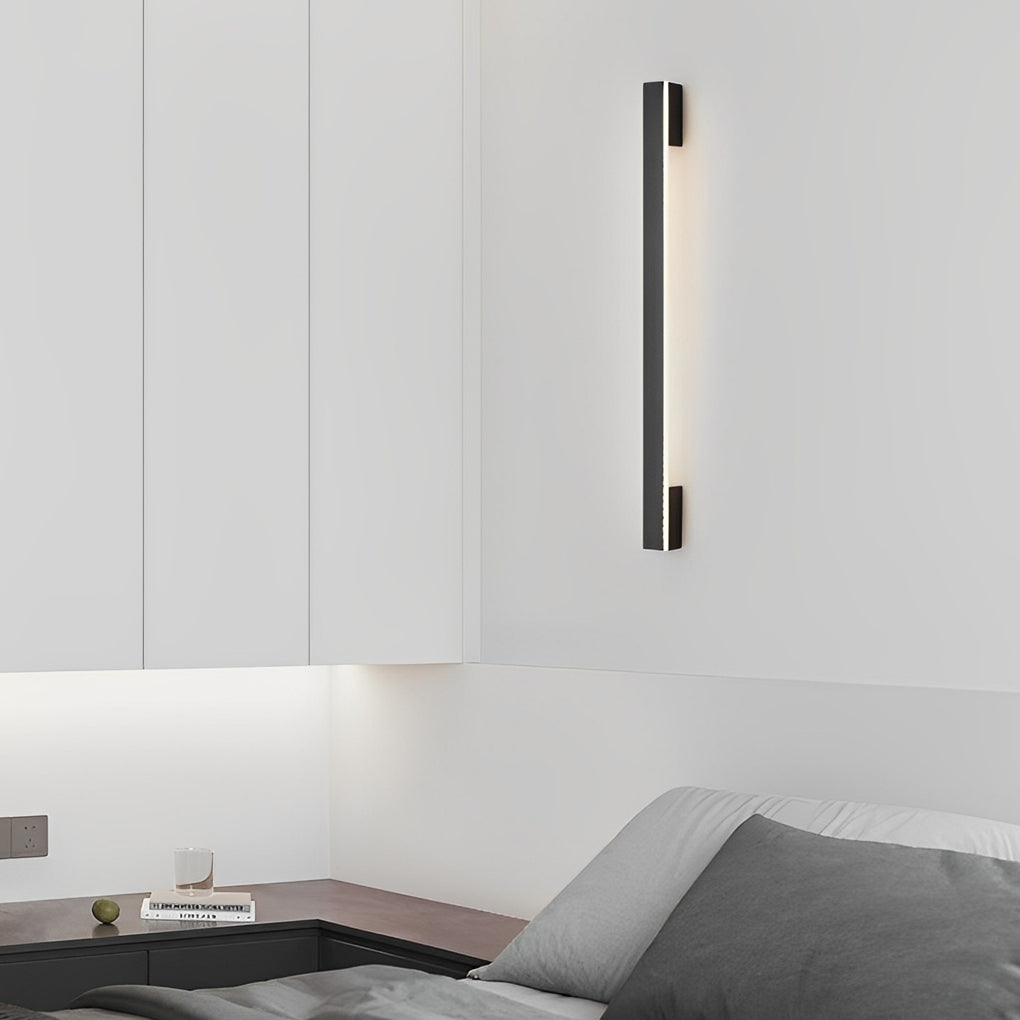 Long Strip Minimalist Three Step Dimming LED Copper Modern Wall Lamp