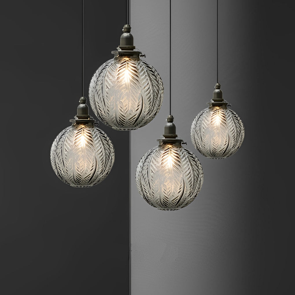 Creative Glass Ball Three Step Dimming LED Modern Pendant Lights