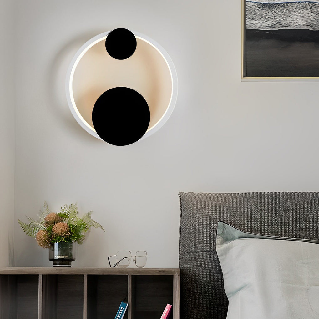 Round Decor Three Step Dimming LED Creative Nordic Wall Sconce Lighting