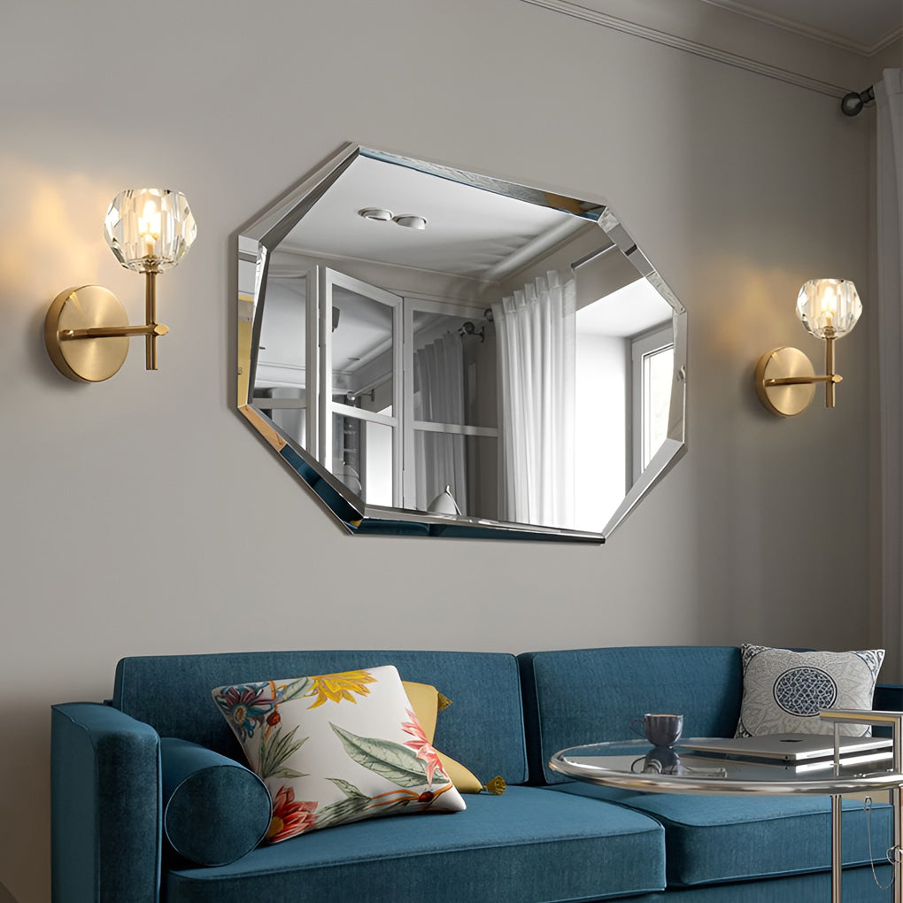 [Clearance Sale] Ball-shaped LED Crystal Gold Postmodern Plug in Sconce Lighting Wall Lamp