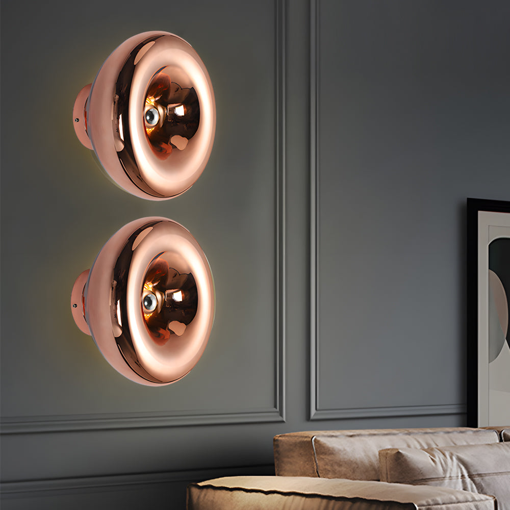 Round Glass Lava Luxury Creative Art Indoor Modern Wall Light Fixture