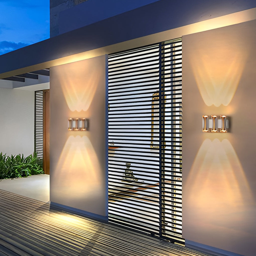 Waterproof Up and Down Lights LED Modern Outdoor Wall Sconce Lighting