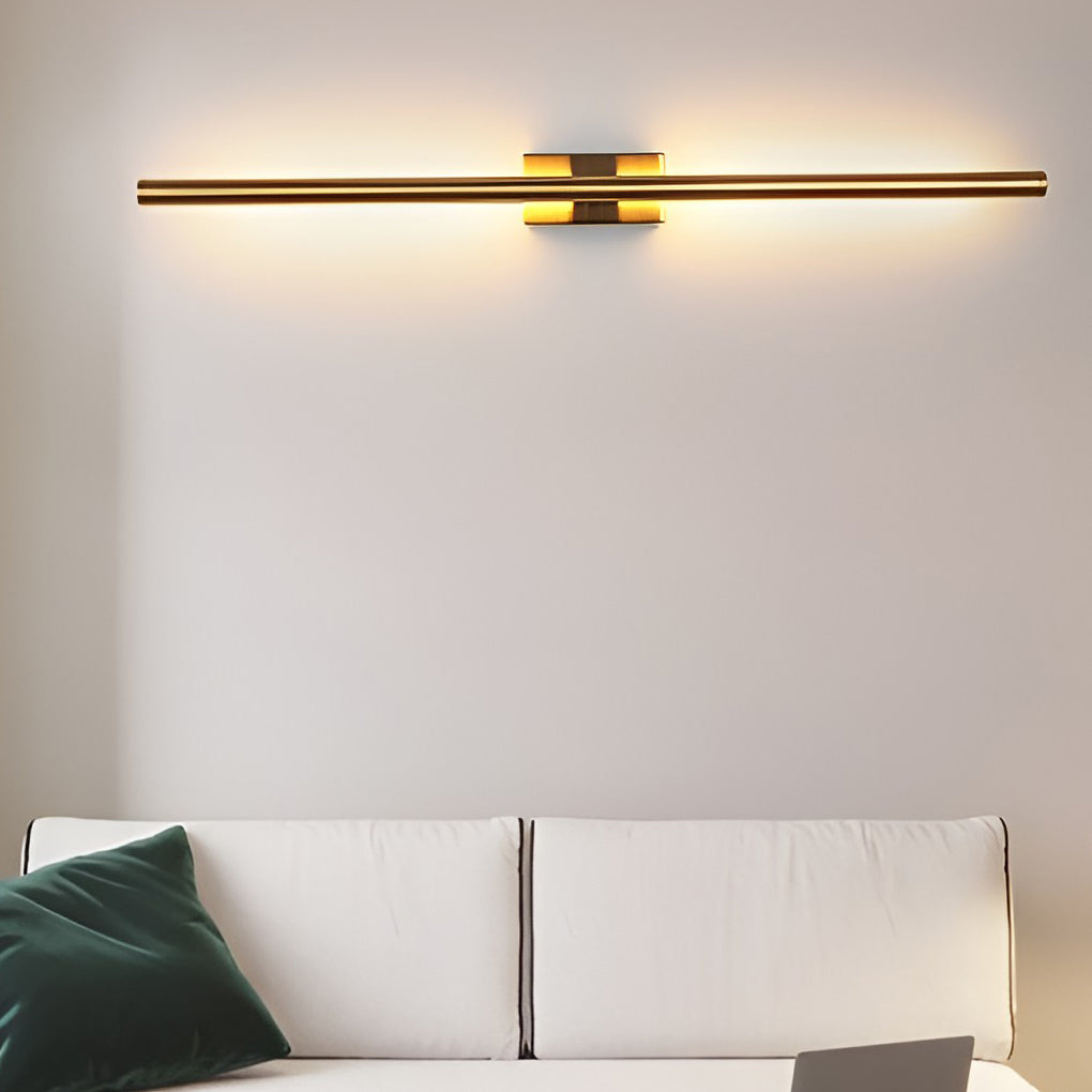 Electroplated Metal Strip LED Modern Wall Sconce Lighting Wall Lamp