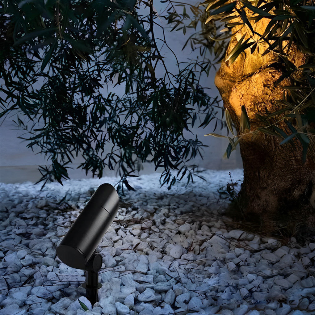 Waterproof Black Modern LED Spotlights Outdoor Spot Lights Lawn Lamp