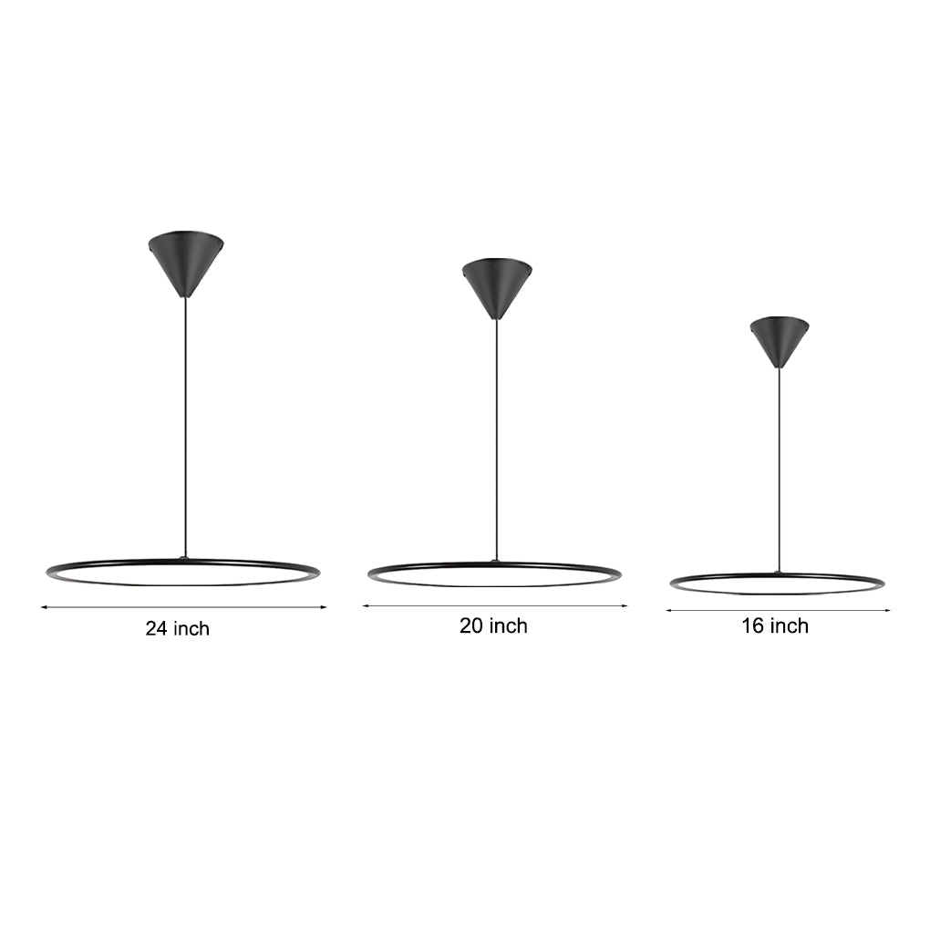 Minimalist Modern Circle Linear Industrial Pendant Lighting