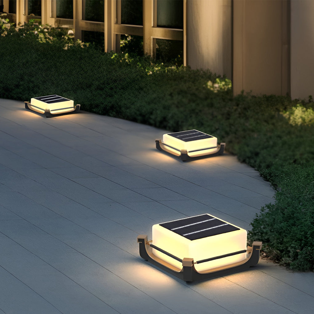 Waterproof LED Modern Solar Deck Post Lights Outdoor Fence Post Lights