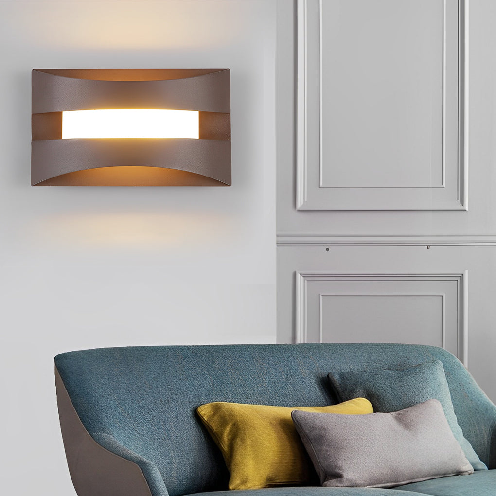 Rectangular Creative LED Minimalist Nordic Bedside Wall Sconce Lighting