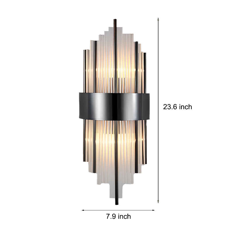 Simple Luxury Three Step Dimming LED Post-Modern Crystal Wall Lights Fixture