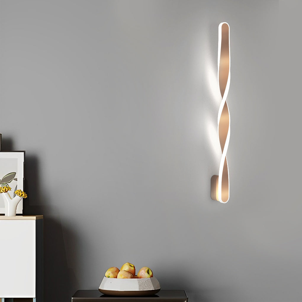 Spiral Long Strip LED 29W Minimalist Ins Wall Lamp Wall Sconce Lighting