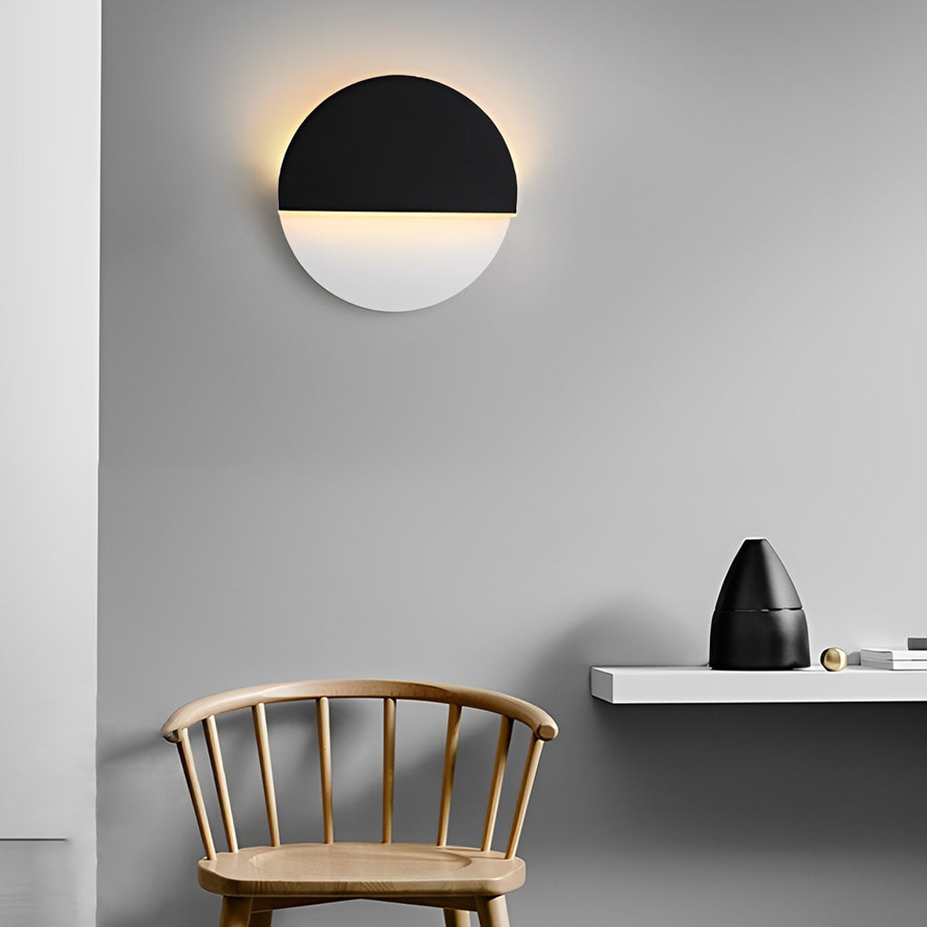 Creative Circular 350° Rotatable LED Black Nordic Wall Sconces Lighting