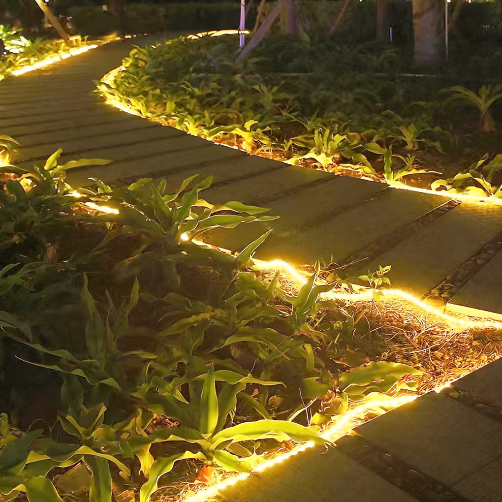 Flexible Intelligent Waterproof Starry Solar LED Strip Lights Outdoor