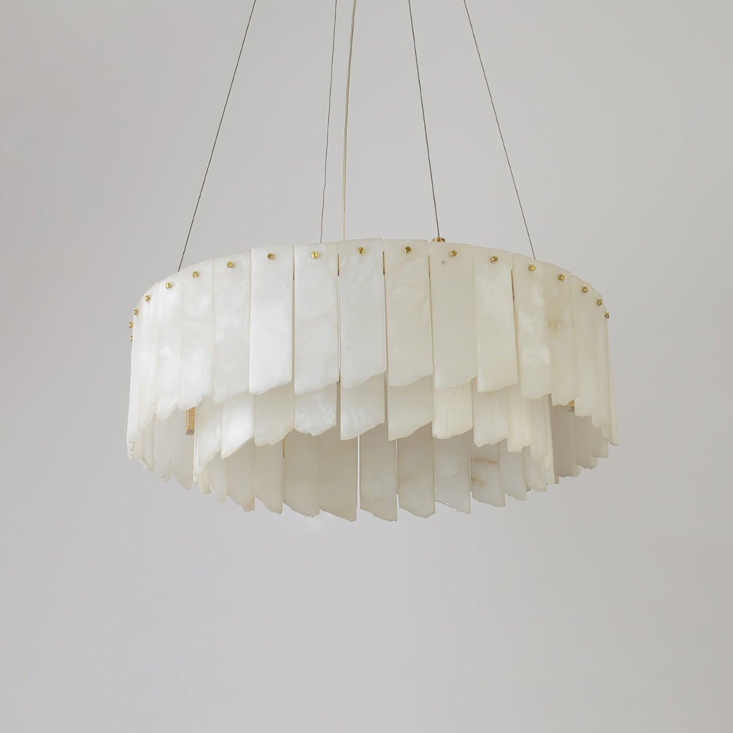 Alabaster Cascade Tiered Chandelier