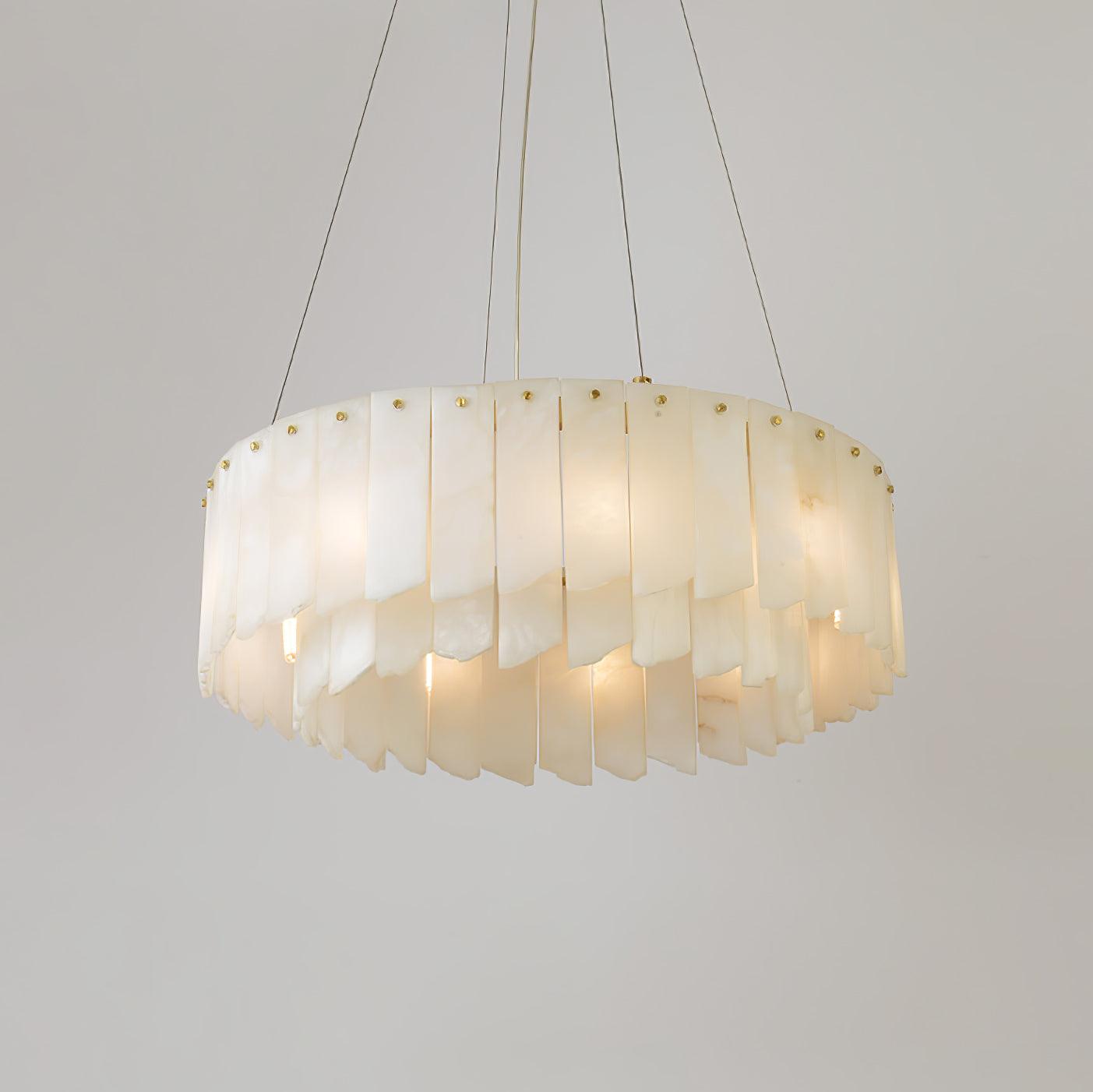 Alabaster Cascade Tiered Chandelier