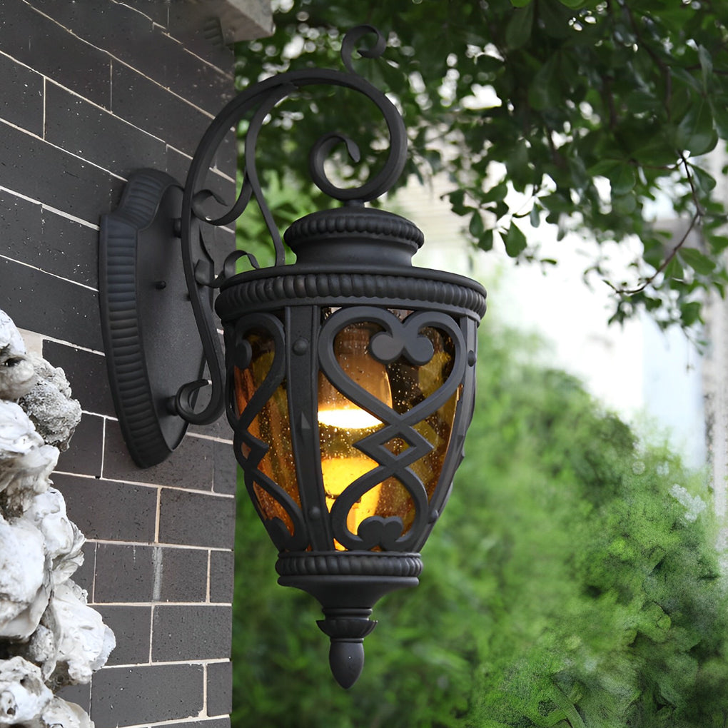 Retro Die-Casting Aluminum Waterproof American Outdoor Wall Light Fixture