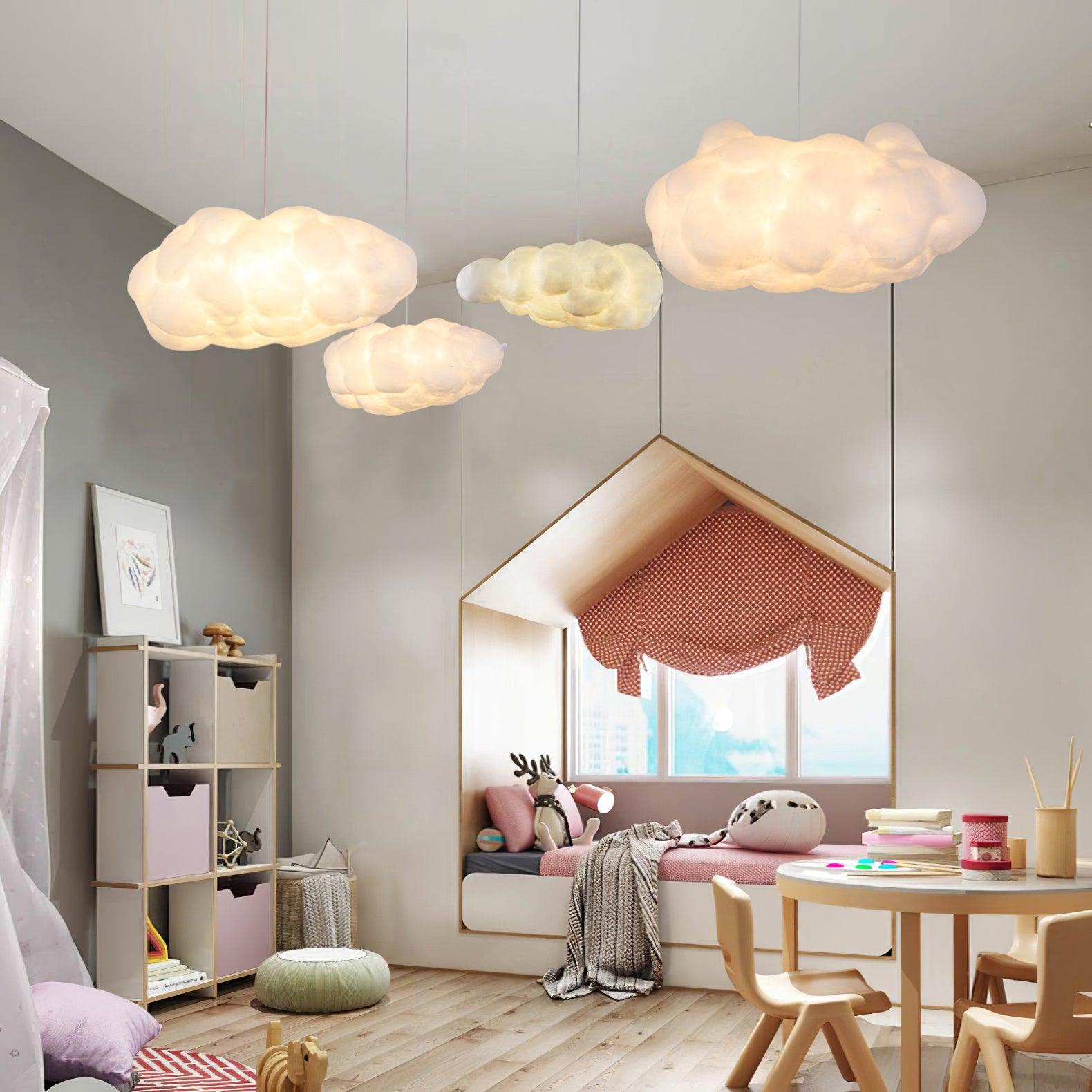 Cloud Shaped Modern Artistic Pendant Light Hanging Lamp Island Lights