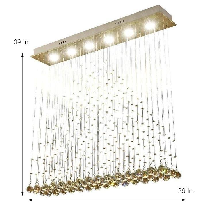 Crystal 5W LED Modern Flush Mount Lighting Chandelier Pendant Light