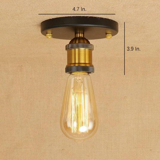 5'' Mini-style Rustic LED Retro Flush Mount Lighting Ceiling Light