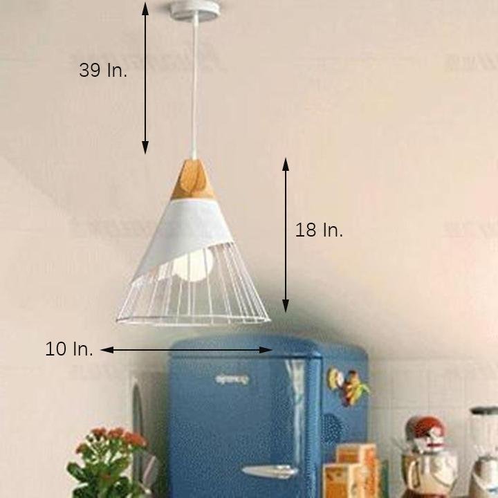 Rustic Conical Lantern LED Modern Pendant Lights Kitchen Island Lighting