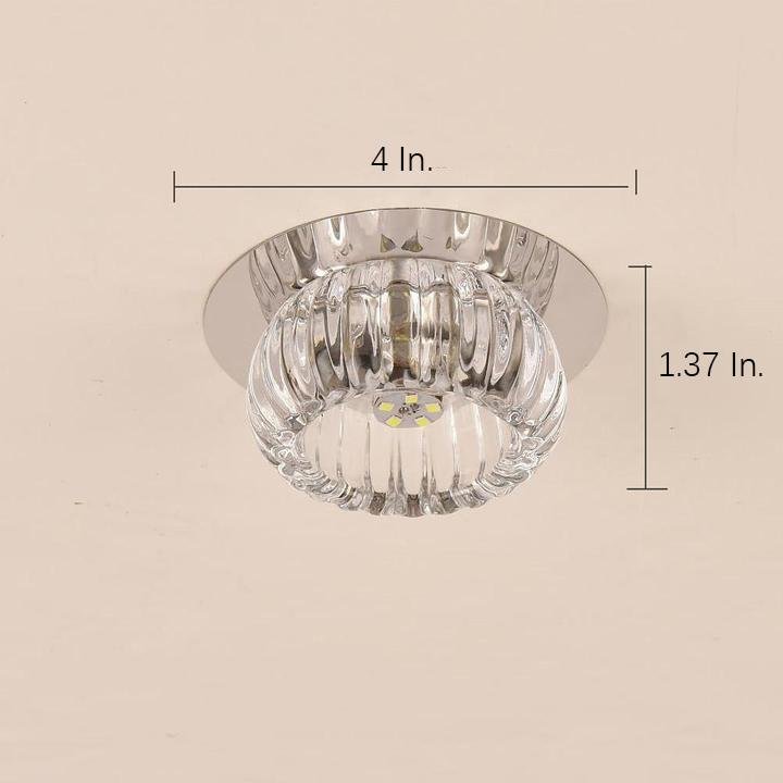 Chandelier Geometric Flush Mount Kitchen Light Fixtures Metal Crystal Ceiling Lights