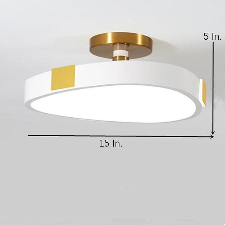 Rounded Abstract Flush Mount Lights LED Bedroom Ceiling Lights