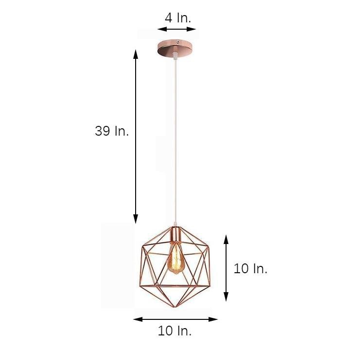 Geometric Cage LED Industrial Modern Ceiling Light Flush Mount Lighting