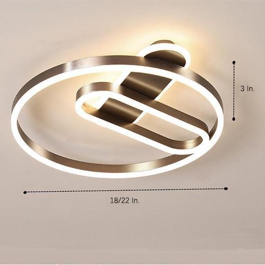 Geometric Circle LED Modern Flush Mount Lighting Ceiling Lights Hanging Light