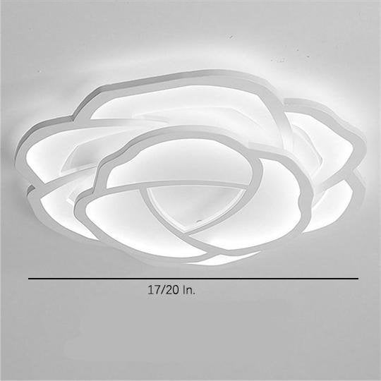 Flower Shapes Dimmable LED Modern Ceiling Lights Flush Mount Lighting