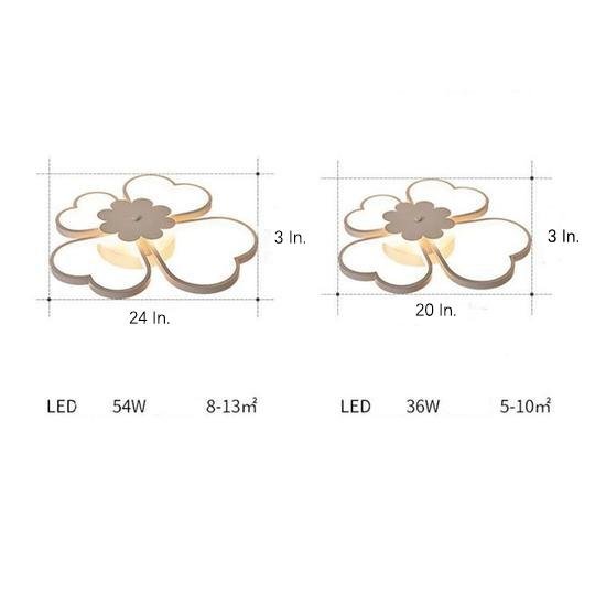 Bespoke Metal Flower LED Flush Mount Ceiling Light for Bedroom