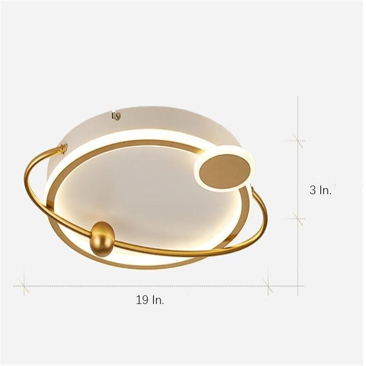 Oval Shaped Bedroom Flush Mount Lighting Unique LED Ceiling Lights