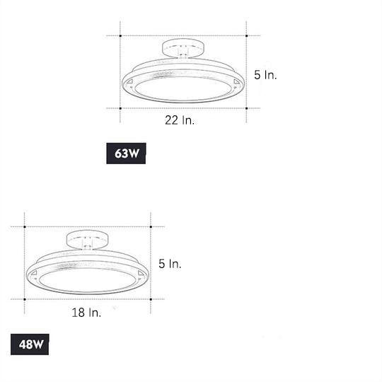 Circular LED Modern Flush Mount Lighting Ceiling Lights Hanging Light