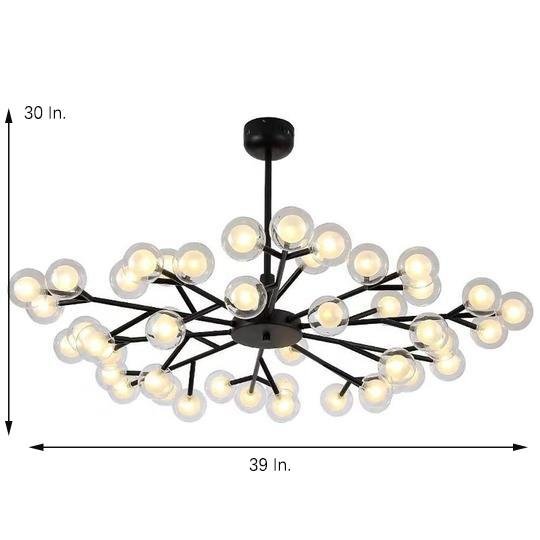 45 Lights LED Cluster Design Glass Modern Chandelier Ceiling Light